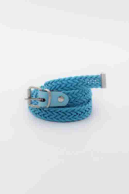 Light blue braided belt