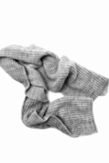 Graphite knitted scarf 30*180 cm