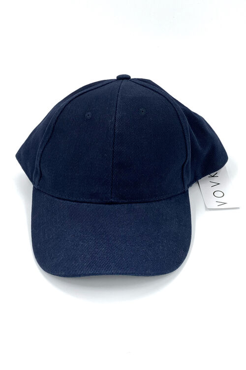 The cap is dark blue