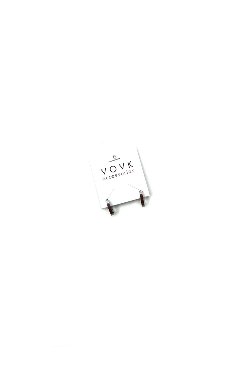 Серьги серебристые стальные
