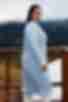 Сукня пряма зі стійкою міді ангора-рубчик блакитна великий розмір