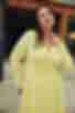 Платье на запах плиссе миди костюмная ткань лимонное большой размер