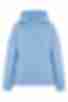 Sky blue hoodie made of knitted fabric with fleece