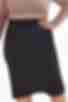 Женская юбка-карандаш из костюмной ткани черная большой размер