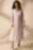 Шифоновое платье макси мелкоцвет на молочном
