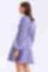 Сукня міні з гудзиками штучний шовк темно-лавандова