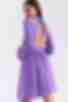 Платье мини с длинным рукавом софт фиолетовое