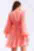 Сукня міні з гудзиками штучний шовк персикова