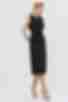 Сукня зі спідницею з зав'язкою міді льон чорна