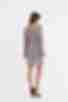 Платье мини с открытой спиной из штапеля авторский принт на розовом