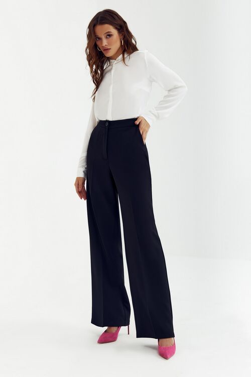 Black staight suit fabric trousers