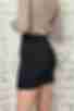Black mini skirt with fleece