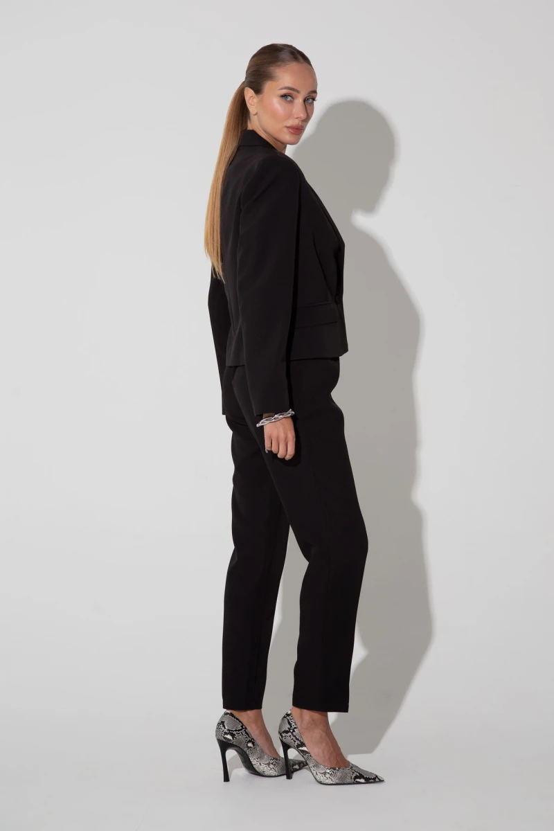 Black cropped jacket