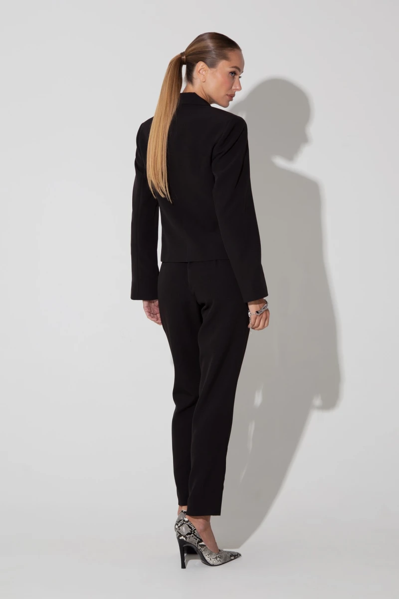 Black cropped jacket