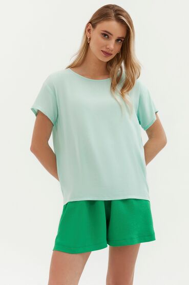 Mint straight staple cotton T-shirt