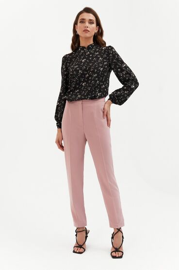 Taffy women's tapered trousers made of suiting fabric