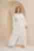 Платье-рубашка с длинным рукавом макси штапель молочное большой размер