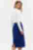 Женская юбка-карандаш из костюмной ткани электрик