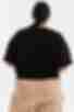 Трикотажная футболка черная большой размер
