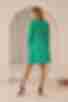 Сукня міні щільний штапель дрібноцвіт зелена