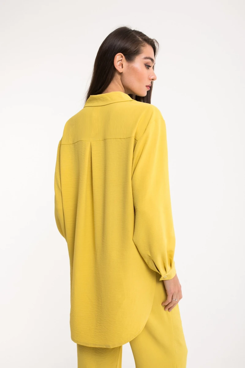 Lime viscose palazzo pants