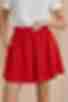 Red crushed viscose shorts