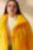 Куртка укороченная на кнопках плащевая ткань лимонная большой размер