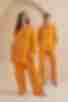 Костюм блуза та брюки палацо віскоза жатка апельсиновий