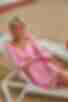 Сукня на затин міні софт рожева