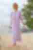 Платье с открытой спиной на завязках миди вискоза жатка нежно-розовое