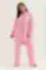 Костюм блуза та брюки палацо віскоза жатка рожевий великий розмір
