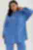 Костюм блуза та брюки палацо віскоза жатка блакитний великий розмір