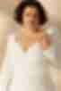 Сукня-футляр ліф на затин міді костюмна тканина молочна великий розмір