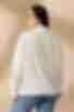 Блуза искусственный шелк молочная большой размер