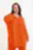 Блуза віскоза жатка помаранчева великий розмір