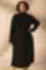Сукня пряма зі стійкою міді ангора чорна великий розмір