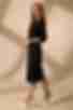 Платье-футляр из костюмной ткани черное