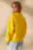 Yellow knitted sweatshirt with fleece
