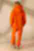 Костюм світшот з каптуром та брюки трикотаж з начісом помаранчевий