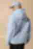 Sky blue hoodie made of knitted fabric with fleece