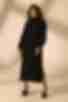 Вязаное платье макси черное