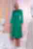 Сукня з вирізами міді штучний шовк смарагдова