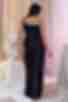 Сукня-комбінація максі штучний шовк чорна великий розмір