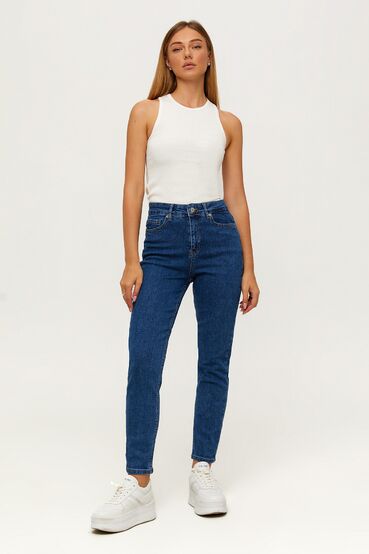 Blue mom jeans