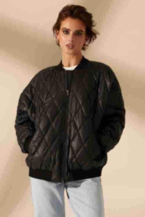 Black raincoat bomber