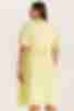 Сукня міді спідниця трапеція щільний штапель жовта великий розмір