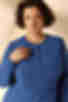 Платье миди с подрезом на талии костюмная ткань васильковое большой размер