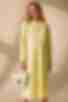 Сукня міді з підрізом на талії костюмна тканина лимонна