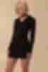 Платье-поло мини ангора черное