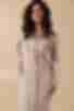 Light beige midi button-down angora dress